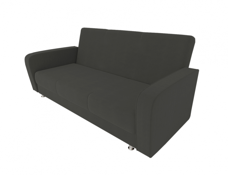 Диван Кристина (Большой диван) (Берхоусе) Цвет фасада: Темно серый Велюто 32; Тип: Прямой; Материал фасада: Металл/Велюр / (Berhouse)_0