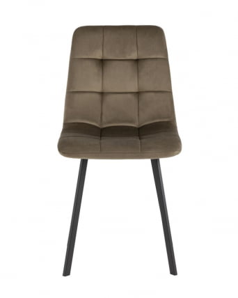 Комплект из двух стульев Чиллй велюр коричневый 2 шт. / Chilly_2