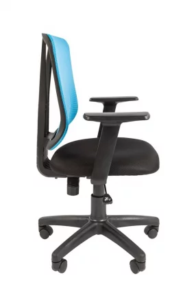 Кресло офисное CХАИРМАН 626 Черный Синяя сетка / CHAIRMAN_2