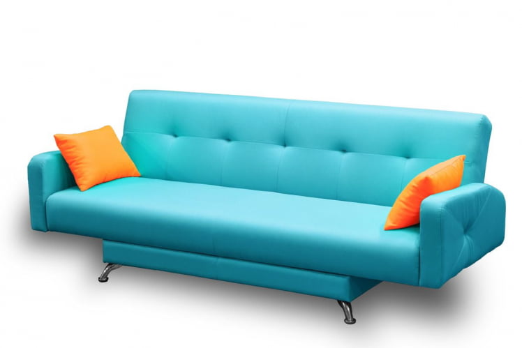 Диван МАНГО 3 (2 категория) Бирюзовый Оранжевый / MANGO_1