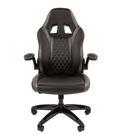 Кресло геймерское CХАИРМАН ДРАЙВ (ГАМЕ) 15 Черный Серый / CHAIRMAN (GAME)_1