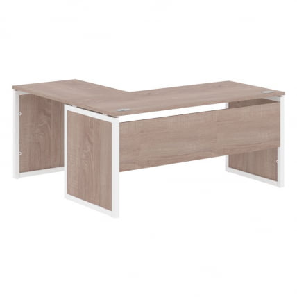 Стол письменный угловой правый КСТЕН-КП КСКПCТ 1615 Р Дуб Сонома Белый / XTEN-QP XQPCT R_0
