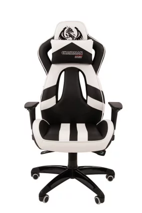 Кресло геймерское CХАИРМАН ГАМЕ 25 Черный-белый / CHAIRMAN GAME_1