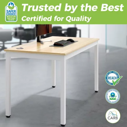 Стол письменный Еурека ЕРК-Д04-ЕВ-В1 Ембоссед Воод / Eureka ERK-D04-EW-V1 Embossed Wood_3