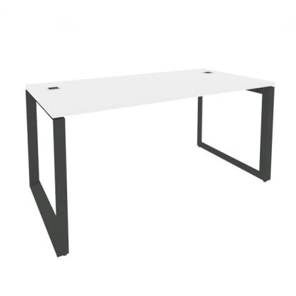 Стол рабочий руководителя на О-образном м/к ОНИКС О.МО-СРР-4.8 Белый Бриллиант/Антрацит / ONIX O.MO-SRR-4.8_0