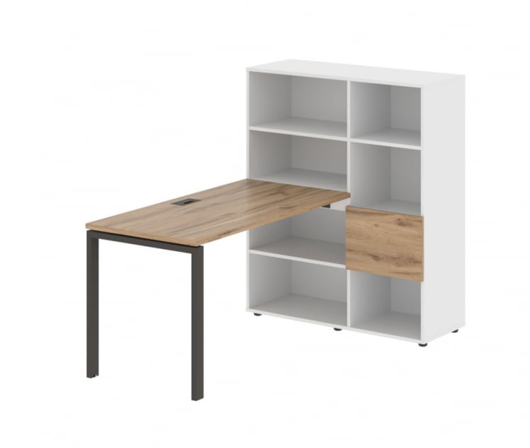 Рабочая станция ЕДИС ЕУРСТ 1113 Дуб Денвер светлый Мокко Белый / EDIS EURST_0