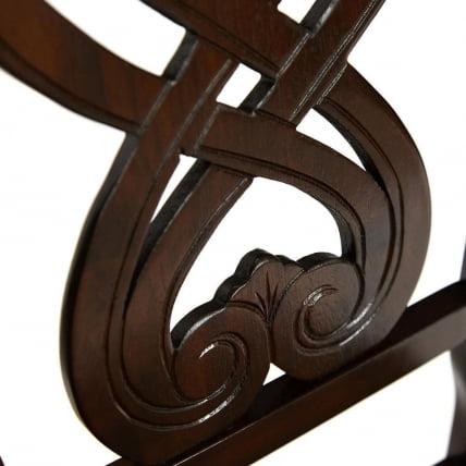 Стул Андромеда/ Андромедэ дерево гевея, 47х55,5х107 см, Каппучино, ткань коричневая С 168-7 / Andromeda Cappuchino, S_5