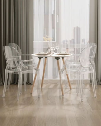 Стол круглый Рокки Нев Д=80 белый / New D=80_6