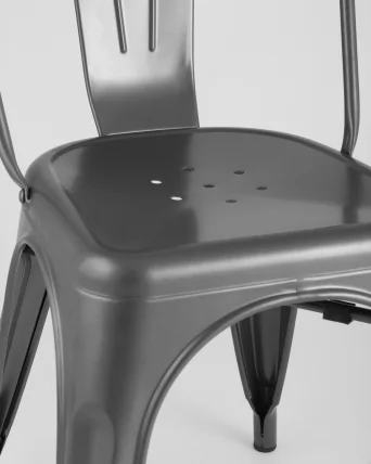 Стул ТОЛИКС с высокой спинкой Серебристый матовый / TOLIX_8