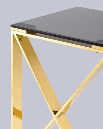 Журнальный стол КРОСС 40кс40 Золото / 40x40_1