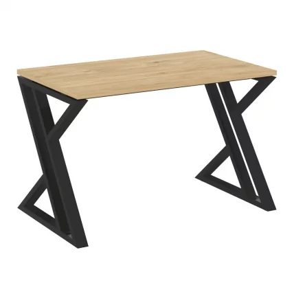 Стол рабочий ЛОФТ ВР.Л-СРЗ-2.7 Металл черный Тиквуд светлый / LOFT VR.L-SRZ-2.7_0