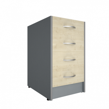 Каркас тумбы А.ТП-4.1 и А.ТП-4.2 Рива А.ТП-4К Клен/Металлик / Riva_0