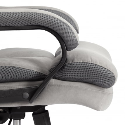 Кресло руководителя Дуке метал БЛ велюр, серый, 29/ТВ-12 / Duke metal BL 29/TW-12_8