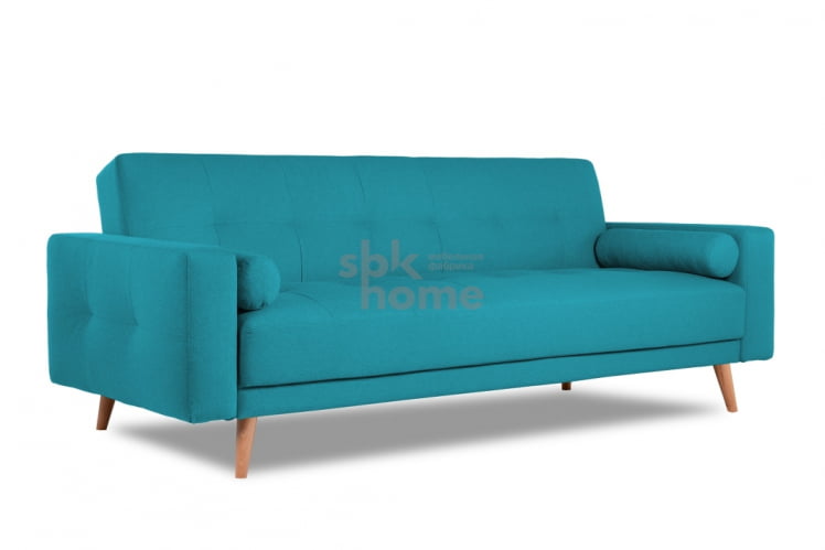 Диван СЕЛВИК с подушками ножки дерево (2160*900*860) Бирюзовый, 00-00009810 / SELVIK_0
