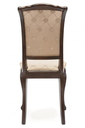 Стул Генева ( ГН-СC ) / 1 шт. в упаковке дерево гевея, 46х52х96см, Тобаcко, ткань золотистые цветы (СК-ГФ) / Geneva GN-SC Tobacco, (SK-GF)_3