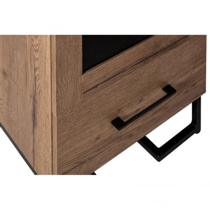 Шкаф витрина Лофт 500 см Дуб Табак / Loft_6