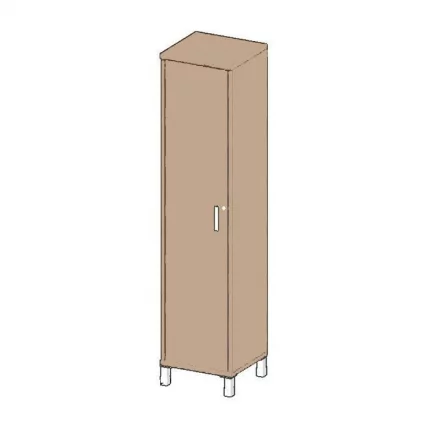 Гардероб с замком В702.2 З/Р  Дуб девон / Z/R_0