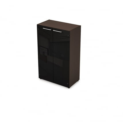 Шкаф средний со стеклом ТАИМ-МАКС 4Ш.017.4 Венге / TAIM-MAX_0