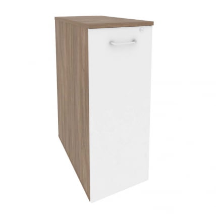 Тумба высокая выдвижная приставная / опорная ОНИКС О.ВТПО-8 Дуб Аризона/Белый / ONIX O.VTPO-8_0