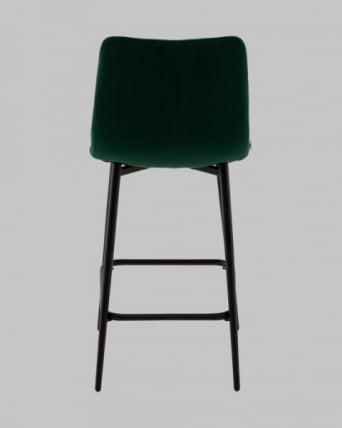 Стул полубарный Одди Диамонд велюр темно-зеленый / Diamond_4