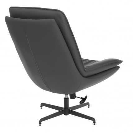 Кресло лаунж Космо экокожа, графит / Cosmo_2