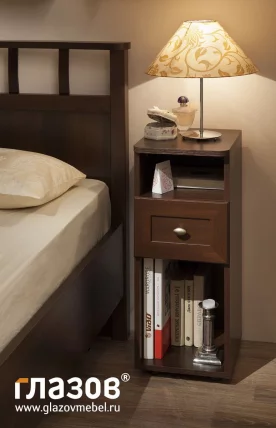 Тумба прикроватная Шерлоcк 51 Орех шоколадный (спальня) / Sherlock_2