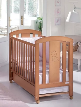 Кровать Микуна Николе 120кс60 Хоней / Micuna Nicole 120x60 Honey_0