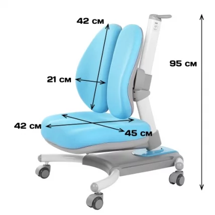 Кресло с чехлом Комфорт-32 Голубое / Comfort-32_1