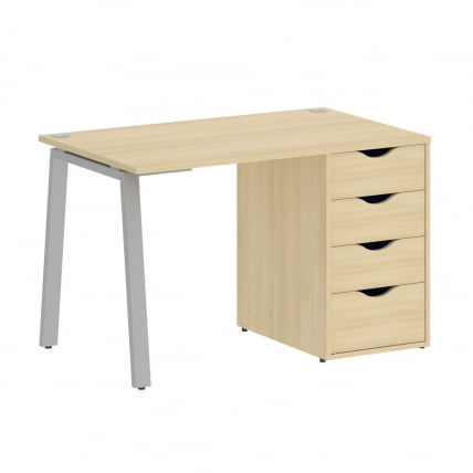 Стол письменный ХОМЕ ОФФИCЕ ВР.СП-3-118.4.А Акация Лорка/Серый металл / HOME OFFICE VR.SP-3-118.4.A_0