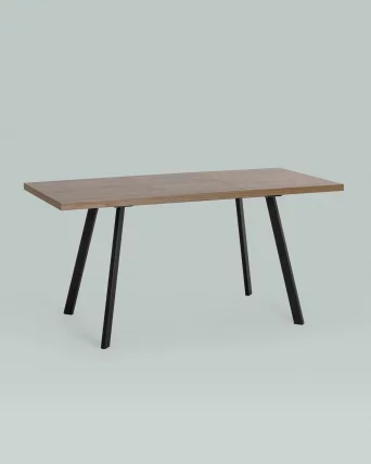 Стол обеденный раскладной Плаин раскладной 116-158*74 Дуб Ка/черный / Plain_3