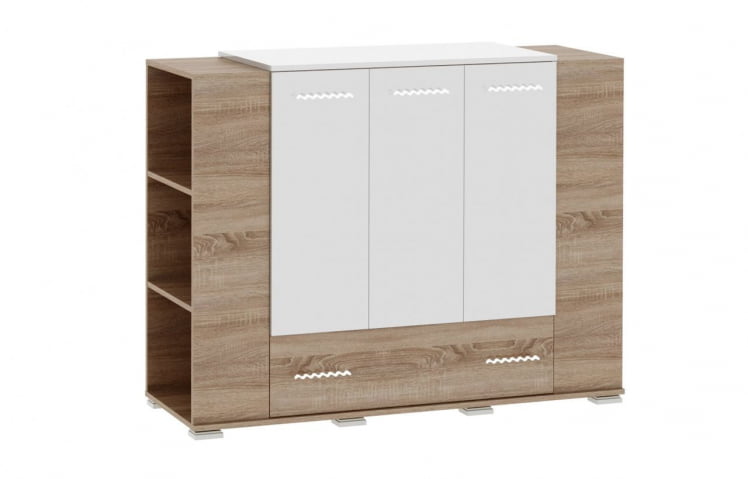 Тумба Импульс СН16.20 Дуб сонома/белый глянец / SN16.20_0