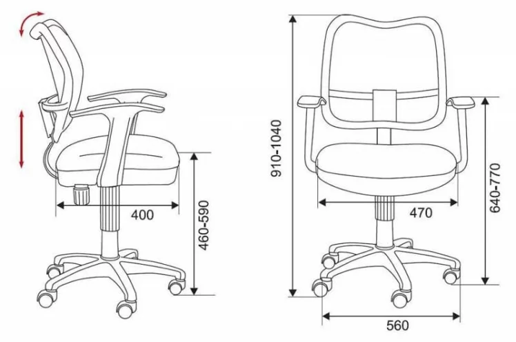 Кресло офисное Бюрократ CХ-В797/ОР/ТВ-96-1 / CH-W797/OR/TW-96-1_3