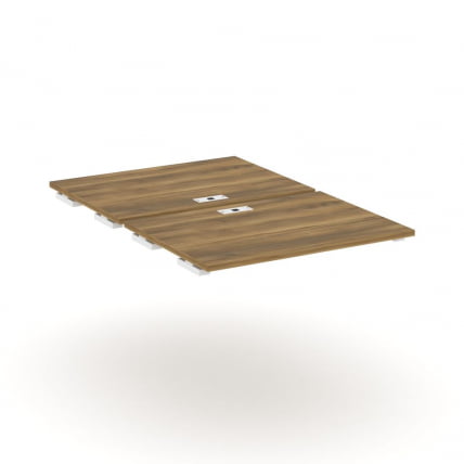 Двойной стол-приставка к двум опорным тумбам/шкафам CОНCЕПТ CН.ДСПР-005 Сандал Янтарный Белый / CONCEPT CN.DSPR-005_0