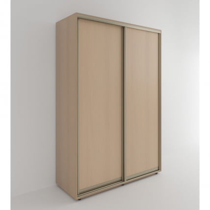 Шкаф-купе 2-х дверный Акцент-Сим Д 1600х600 Дуб молочный_0