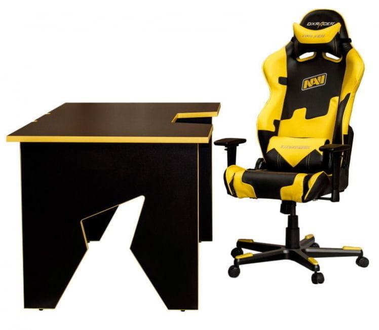 Стол геймерский Генериc Комфорт Гамер2/ДС/НИ Желтый Черный / Generic Comfort Gamer2/DS/NY_7