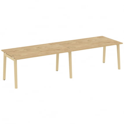 Стол переговорный (2 столешницы) ОНИКС ВООД ОВ.ПРГ-2.4 Тиквуд Светлый/Светлый / ONIX WOOD OW.PRG-2.4_0