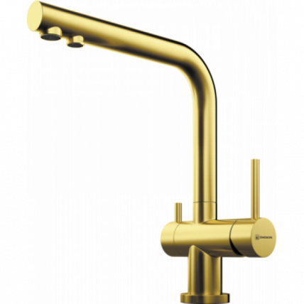 Смеситель Омоикири Нагано-Пвд-Г Латунь/Светлое Золото / Omoikiri Nagano-Pvd-G_0