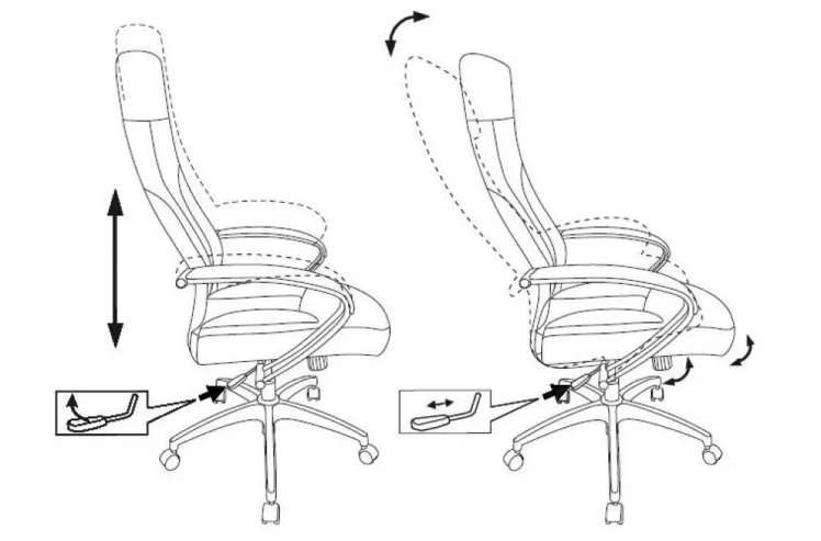 Кресло руководителя Бюрократ CХ-608Фабриc песочный Лигхт-21 / CH-608Fabric Light-21_5