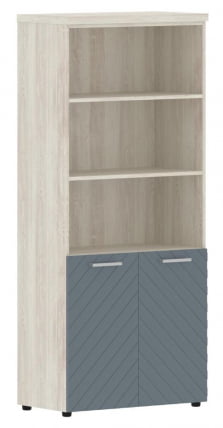 Шкаф с 1 комплектом глухих малых дверей и топом Торр ЛУКС ТЛХC 85.5 Сосна Эдмонд Серо-голубой / Torr LUX TLHC_0