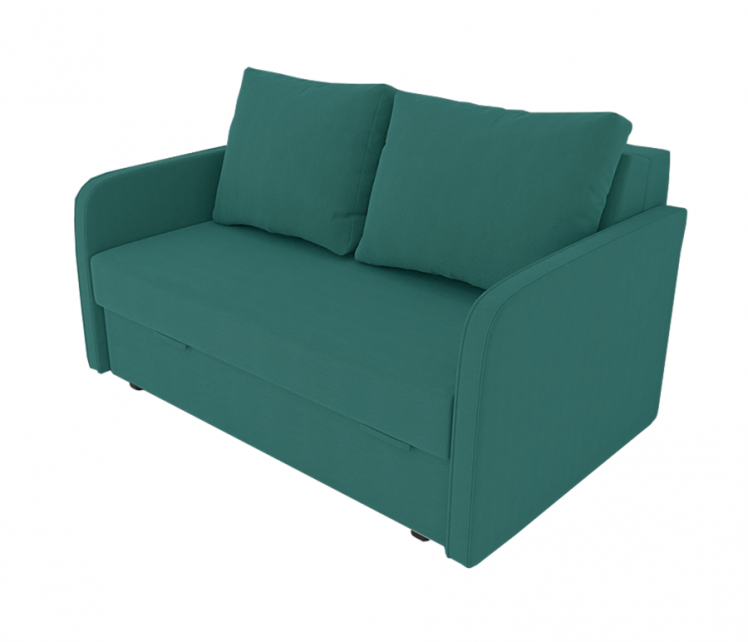 Диван Лоджия Велюр (Берхоусе) Цвет фасада: Азур Велюто 44; Тип: Прямой; Материал фасада: Металл/Велюр / (Berhouse)_0