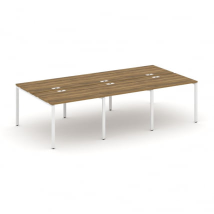 Рабочая станция двухсторонняя на 6 мест CОНCЕПТ CН.ДРС-009 Сандал Янтарный Белый / CONCEPT CN.DRS-009_0