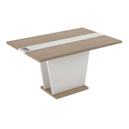 Брифинг-приставка / Элемент стола переговоров (с кабель-каналом) АСТИ АСТ33970121 Вяз Белый / ASTI AST33970121_0