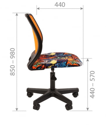 Детское кресло Чаирман ТИН (Кидс) 112 черный пластик ГАМЕ/ТВ-01 / Chairman (Kids) GAME/TW-01_4