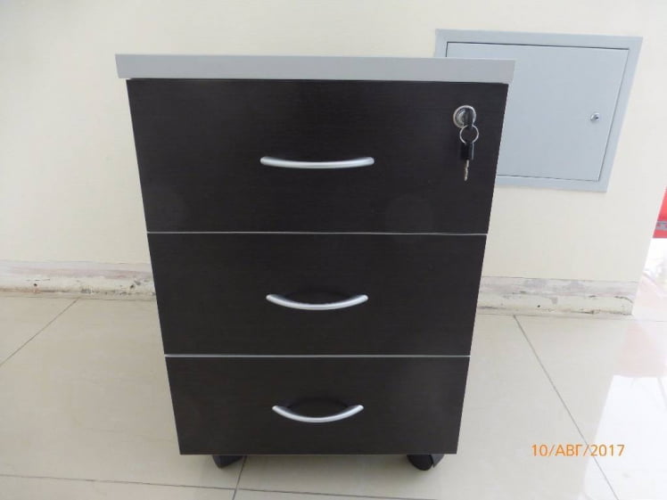 Тумба подкатная с 3 ящиками ЗОМ27530301 Венге / ZOM27530301_1