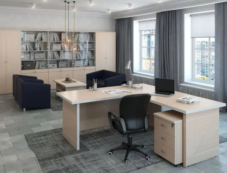 Стол письменный 190 ЗОМ27510202 Дуб шамони светлый / ZOM27510202_1