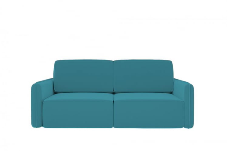 Диван прямой Сордален (Берхоусе) Цвет фасада: Азур велюр; Тип: Прямой; Материал фасада: Металл/Велюр / (Berhouse)_0