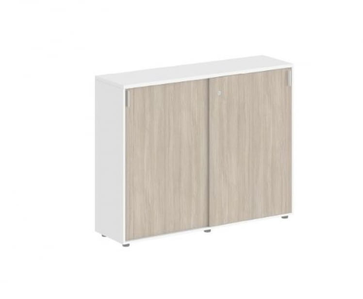 Шкаф-купе средний с замком Сигма СГ.712.ВХ.ОД Белый Дуб темный / Sigma SG.712.WH.OD_0