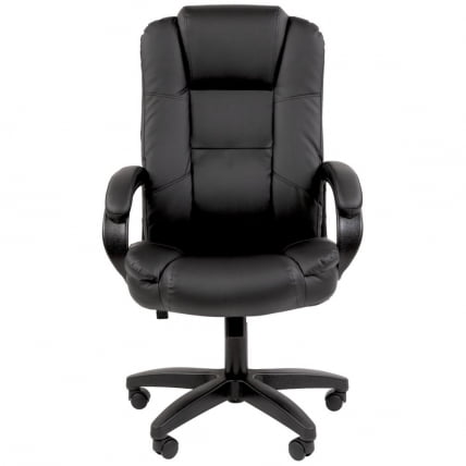 Кресло офисное CХАИРМАН 600 ЛТ (ЛТ) экокожа Черный / CHAIRMAN (LT)_2