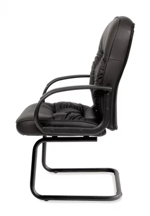 Кресло для посетителя CХАИРМАН 416 ЭКО В (В) Черный глянец / CHAIRMAN (V)_4
