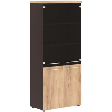 Шкаф комбинированный АХC 85.7 Дуб бофорд/Венге магия / AHC_0